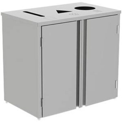 Lakeside 3315 26-1/2″Wx23-1/4″Dx34-1/2″H 69 Gallon Waste & Recycle Station
